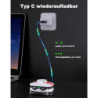 Glangeh Stirnlampe LED Wiederaufladbar mit 1200 mAh Akku, Superhell Kopflampe mit weiß- und Rotlicht 6 Lichtmodi, IPX4 Wasser