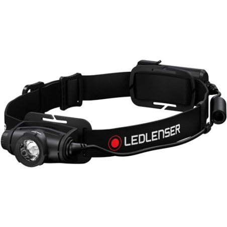 Ledlenser H5 Core Stirnlampe LED, 350 Lumen, wasserdicht IP67, fokussierbar, schwenkbar, stufenlos dimmbar, 2xAA batteriebetr