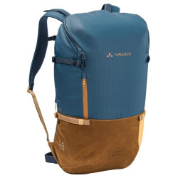 VAUDE Cityrucksack CityGo II 30 Liter Blau, wasserdichter Rucksack Damen & Herren, leichter Daypack für Städtetrips mit Lapto
