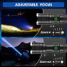 GEARLITE Taschenlampe LED Aufladbar, 10000 Lumen LED Taschenlampe Extrem Hell mit 3 Modi, IP65 Wasserdichte Taschenlampe Zoom