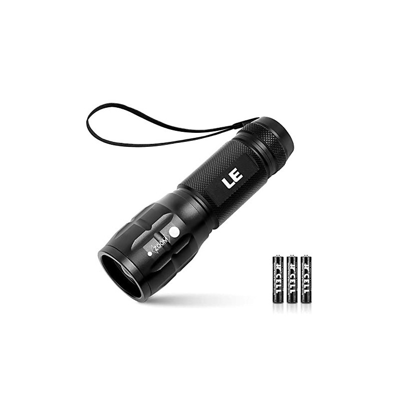 LE LED Taschenlampe Klein, LE1000 Extrem Hell Zoombare Mini Taschenlampen Batteriebetrieben für Kinder, Tragbare Flashlight, 
