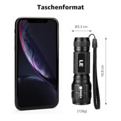 LE LED Taschenlampe Klein, LE1000 Extrem Hell Zoombare Mini Taschenlampen Batteriebetrieben für Kinder, Tragbare Flashlight, 