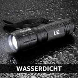 LE LED Taschenlampe Klein, LE1000 Extrem Hell Zoombare Mini Taschenlampen Batteriebetrieben für Kinder, Tragbare Flashlight, 