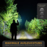LICHTMEISTER® Taschenlampe  500 Lumen mit AAA Batterien  - Taschenlampe LED - LED Taschenlampe extrem Hell