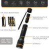 LICHTMEISTER® Taschenlampe  500 Lumen mit AAA Batterien  - Taschenlampe LED - LED Taschenlampe extrem Hell