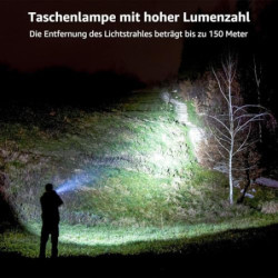 Lepro LED Taschenlampe, LE2000 Extrem Hell LED Taschenlampen mit 5 Modi, Zoombare Camping Handlampe, Wasserdichte Flashlight 