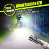 REHKITTZ LED Taschenlampe Extrem Hell,3300 Lumen,Handlampe Zoombare Taschenlampen für Camping,Ausrüstung,Outdoor,Zoombarer Ei