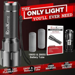 REHKITTZ LED Taschenlampe Extrem Hell,3300 Lumen,Handlampe Zoombare Taschenlampen für Camping,Ausrüstung,Outdoor,Zoombarer Ei
