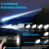 Banral Led Taschenlampe Aufladbar - Taschenlampe Extrem Hell - Mini Taschenlampe mit 4 Modi, Stufenlos Dimmbar, Magnetisch, W