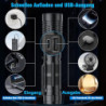 Banral Led Taschenlampe Aufladbar - Taschenlampe Extrem Hell - Mini Taschenlampe mit 4 Modi, Stufenlos Dimmbar, Magnetisch, W