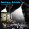 Banral Led Taschenlampe Aufladbar - Taschenlampe Extrem Hell - Mini Taschenlampe mit 4 Modi, Stufenlos Dimmbar, Magnetisch, W