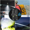 Banral Led Taschenlampe Aufladbar - Taschenlampe Extrem Hell - Mini Taschenlampe mit 4 Modi, Stufenlos Dimmbar, Magnetisch, W