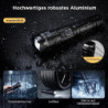 Esgofo LED Taschenlampe Extrem Hell 500000 Lumen USB C Aufladbar, Große Reichweite Helle Multifunktionale Taktische Taschenla