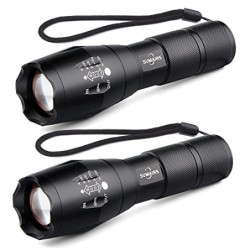 Sumairs Taschenlampe, Extrem Hell LED Taschenlampe 3000 Lumen mit 5 Leuchtmodi, Zoombar, Lange Arbeitzeit Wasserdicht Taktisc