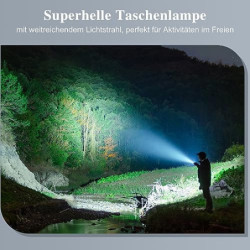 Taschenlampe LED Aufladbar, Mini Klein Taschenlampen Kinder Flashlight Handlampe für Camping Wandern Outdoor, Adventskalender