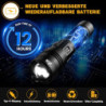 BEYSTE Taschenlampe LED Aufladbar 500000 Lumen, LED Taschenlampe Extrem Hell Batteriebetrieben, Sehr Helle Taktische Taschenl