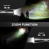 LE LED Taschenlampe Aufladbar USB, Extrem Hell 15000 Lux OSRAM P9 Taschenlampen, IPX4 Wasserdicht Zoombare Handlampe mit 5 Mo