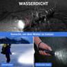 LE LED Taschenlampe Aufladbar USB, Extrem Hell 15000 Lux OSRAM P9 Taschenlampen, IPX4 Wasserdicht Zoombare Handlampe mit 5 Mo