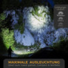 LICHTMEISTER® Taschenlampe  1000 Lumen, 4000 mAh Akku  - Taschenlampe LED aufladbar - LED Taschenlampe extrem Hell