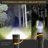 LICHTMEISTER® Taschenlampe  1000 Lumen, 4000 mAh Akku  - Taschenlampe LED aufladbar - LED Taschenlampe extrem Hell