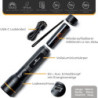 LICHTMEISTER® Taschenlampe  1000 Lumen, 4000 mAh Akku  - Taschenlampe LED aufladbar - LED Taschenlampe extrem Hell