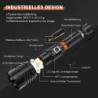 Shadowhawk Taschenlampe LED Aufladbar Extrem Hell, 500000 Lumen Taschenlampen Batteriebetrieben USB, XHM77.2 Taktische Tasche