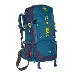 Trollkids Kinder Rucksack Trolltunga, Petrolgrün/Lime, Größe 30L