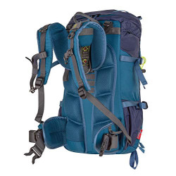 Trollkids Kinder Rucksack Trolltunga, Petrolgrün/Lime, Größe 30L