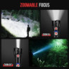 Fanesen Taschenlampe LED Aufladbar, 500000 Lumen Extrem Hell Zoombar Taktische Taschenlampen USB Aufladbar, XHP70.2 Flashligh