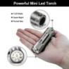 GEARLITE Mini LED Taschenlampe, 4 Pack Aluminium Kinder Taschenlampe Klein mit 12 AAA Batterien, IP65 Wasserdicht Handlampe m