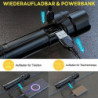 Gisaae Taschenlampe, Taschenlampe Led Aufladbar, Led Taschenlampe Extrem Hell 10000 Lumen mit IP67 Wasserdicht, Lange Lebensd