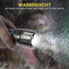 Gisaae Taschenlampe, Taschenlampe Led Aufladbar, Led Taschenlampe Extrem Hell 10000 Lumen mit IP67 Wasserdicht, Lange Lebensd