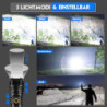 Shadowhawk Taschenlampe LED Aufladbar Batteriebetrieben, 450000 Lumen Extrem Hell Taschenlampen USB, XHP70.2 Taktische Tasche