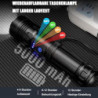 Taschenlampe LED Aufladbar 100000 Lumen, Extrem Hell Zoombares Taktische Taschenlampe Mit 7 Lichtmodi und Langer Betriebsdaue