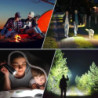 cinlinso Taschenlampe Led 500000 Lumen, Extrem Hell Taschenlampe USB-C Aufladbar Taktische Taschenlampen Mit Holster, 7 Licht