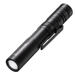 twinkstar Mini LED Taschenlampe, Extrem Hell Taschenlampe Batteriebetrieben, Tragbarer EDC Taschenlampe Mit Clip, 5 Lichtmodi