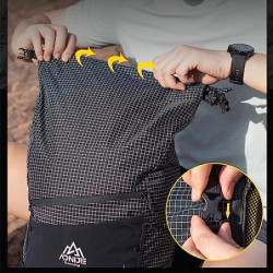 AONIJIE Großer Trinkrucksack, 30 l, multifunktional, Wandern, Klettern, Trinkrucksack, Tagesrucksack, leicht, grau