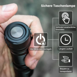 Sofirn SC33 Led Taschenlampe 5200 Lumen Superhelle Wiederaufladbare Taschenlampe EDC Taschenlampe Tragbare Taschenlampe mit T