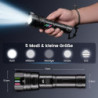 Esgofo Aufladbar Taschenlampe LED Extrem Hell 500000 Lumens Große Reichweite 1000M, Leuchtendes Design Sehr Helle Lang Anhalt