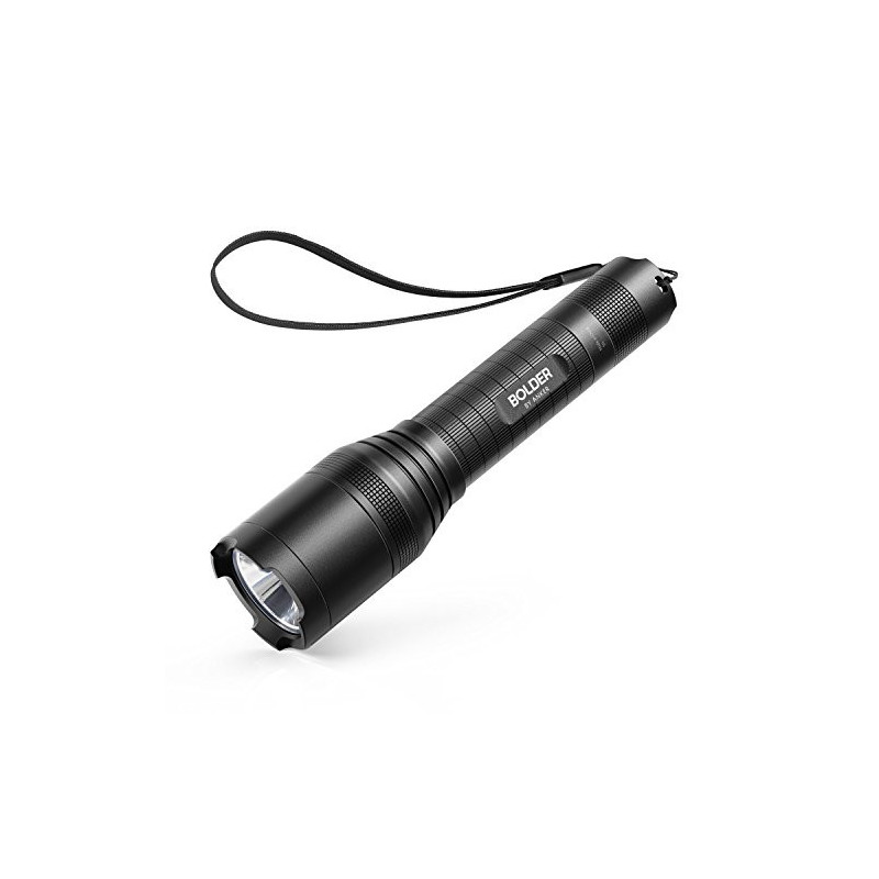 Anker Bolder LC90 LED Taschenlampe, IP65 Wasserfest, Wiederaufladbare Taschenlampe im Taschenformat mit Zoom  für Camping, Wa
