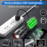 daphomeu Taschenlampe LED Aufladbar, 500000 Lumen Extrem Hell Taschenlampe Batteriebetrieben, Taktische Taschenlampe Zoombare