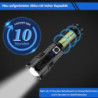 Jayxinli Taschenlampe 500000 Lumen, Extrem Helle Taschenlampe LED Aufladbar, Starke Taschenlampen mit LCD-Leistungsanzeige, 5