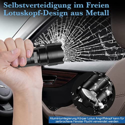 iToncs Taschenlampe LED Aufladbar, Hell Taschenlampe XHP50, Legierung Taktische Taschenlampe, Zoombar Flashlight, IPX67 Wasse