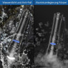 iToncs Taschenlampe LED Aufladbar, Hell Taschenlampe XHP50, Legierung Taktische Taschenlampe, Zoombar Flashlight, IPX67 Wasse