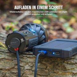 OLIGHT Marauder Mini LED Taschenlampe Super Hell 7000 Lumen 600 Meter Wiederaufladbare Taschenlampe mit Strahler und Flutlich