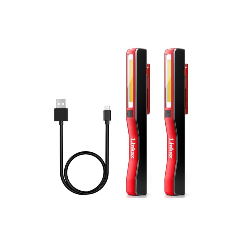 Linkax LED Arbeitsleuchte Werkstattlampe, Taschenlampe LED Aufladbar, Geschenke für Männer ihn, Notlicht COB Handlampe mit Ma Linkax LED Arbeitsleuchte Werkstattlampe, Taschenlampe LED Aufladbar, Geschenke für Männer ihn, Notlicht COB Handlampe mit Ma