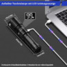 JAY-PARK Taschenlampe 500000 Lumen Aufladbar, LED Taschenlampe Extrem Hell 5 Lichtmodi mit Zoombar, USB Taktische Taschenlamp