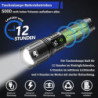 JAY-PARK Taschenlampe 500000 Lumen Aufladbar, LED Taschenlampe Extrem Hell 5 Lichtmodi mit Zoombar, USB Taktische Taschenlamp
