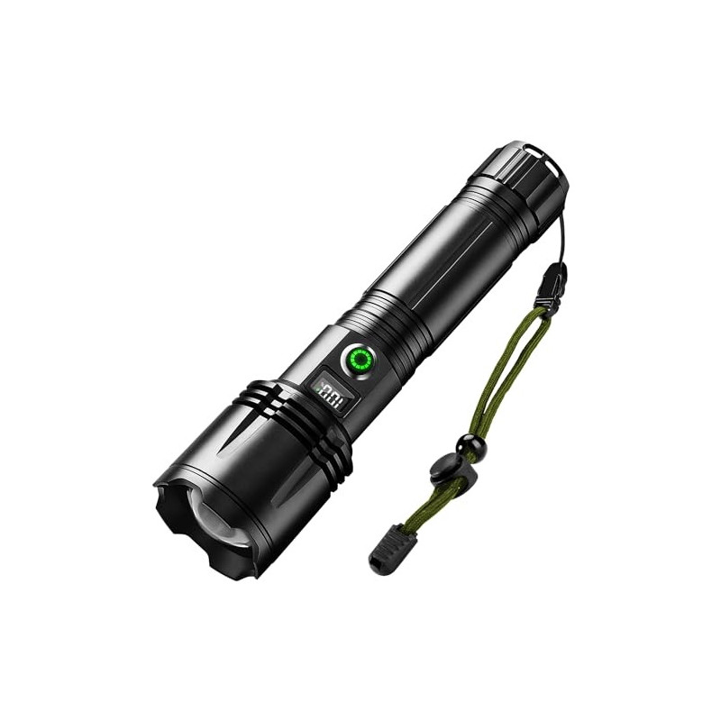 ASORT Taschenlampe LED Aufladbare 1000000 Lumen, große Batterie Mit 7200mAh AKKU, LED Taschenlampe Extrem Hell 9 Lichtmodi, s ASORT Taschenlampe LED Aufladbare 1000000 Lumen, große Batterie Mit 7200mAh AKKU, LED Taschenlampe Extrem Hell 9 Lichtmodi, s
