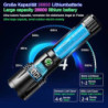 ASORT Taschenlampe LED Aufladbare 1000000 Lumen, große Batterie Mit 7200mAh AKKU, LED Taschenlampe Extrem Hell 9 Lichtmodi, s
